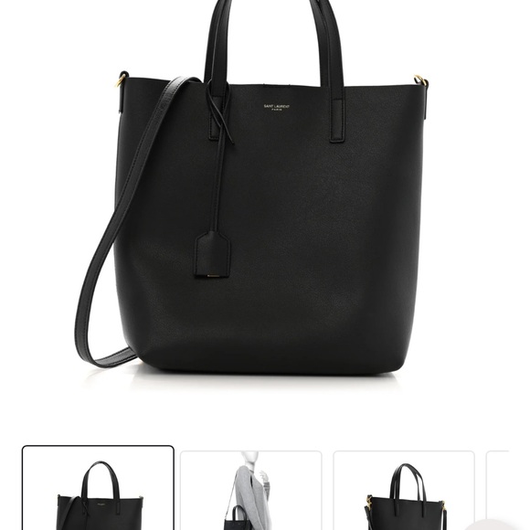 YSL black calfskin tote bag - Picture 2 of 9